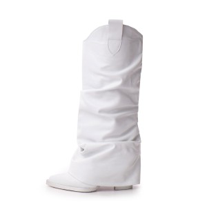 Ciocate piele naturala de dama Myko White 8