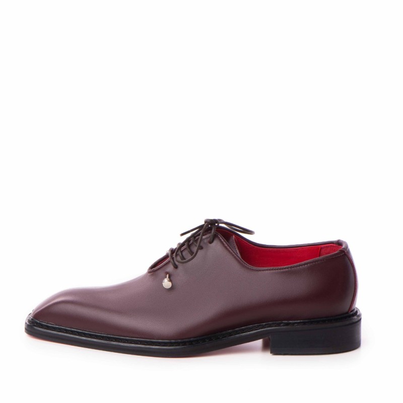 Pantofi de Ceremonie Piele Naturala Burghundy Pantofi de Ceremonie Piele Naturala Burghundy