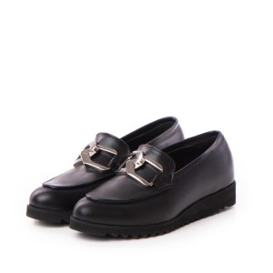 24h Pantofi Nama din piele naturala neagra