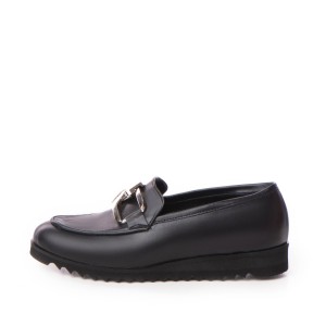 24h Pantofi Nama din piele naturala neagra