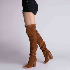 Ciocate Lungi din Piele Naturala Intoarsa Tayla 8