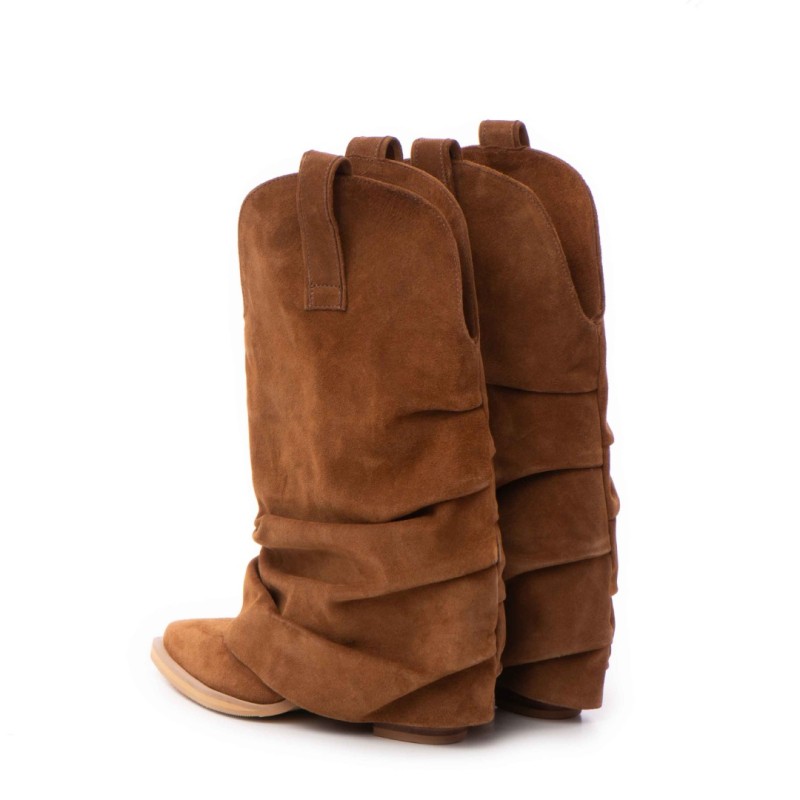 Ciocate piele intoarsa de dama Mini Myko Brown 8