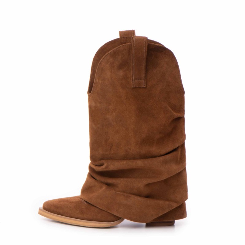 Ciocate piele intoarsa de dama Mini Myko Brown 8