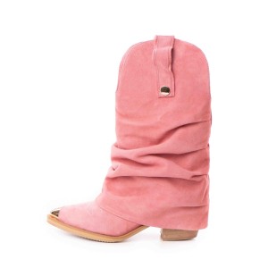 Ciocate piele intoarsa de dama Mini Myko Pink