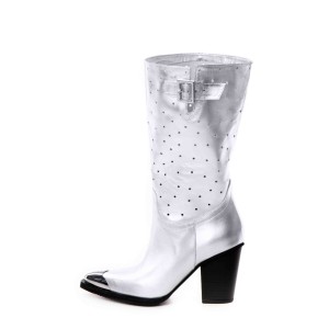 Ciocate dama din piele naturala Silver Belt