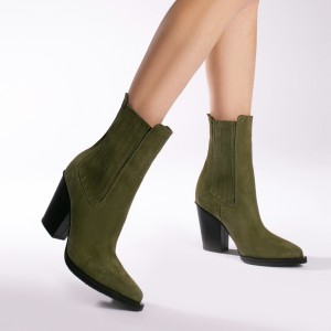 24h Ciocate / Botine Dama Agrata Kaki