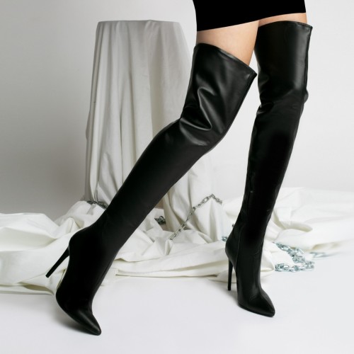 Cizme Sensi Black din Piele Naturala  Cizme Sensi Black din Piele Naturala