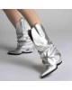 Ciocate piele naturala de dama Mini Myko Silver Ciocate piele naturala de dama Mini Myko Silver